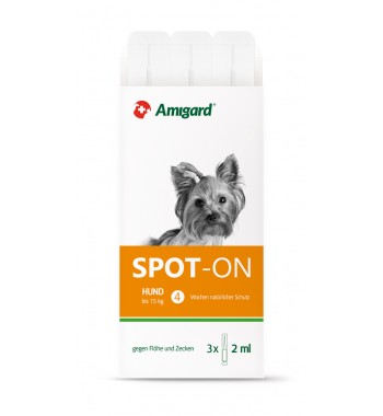 Amigard Spot-on Hund bis 15 Kg, Dreierpackung